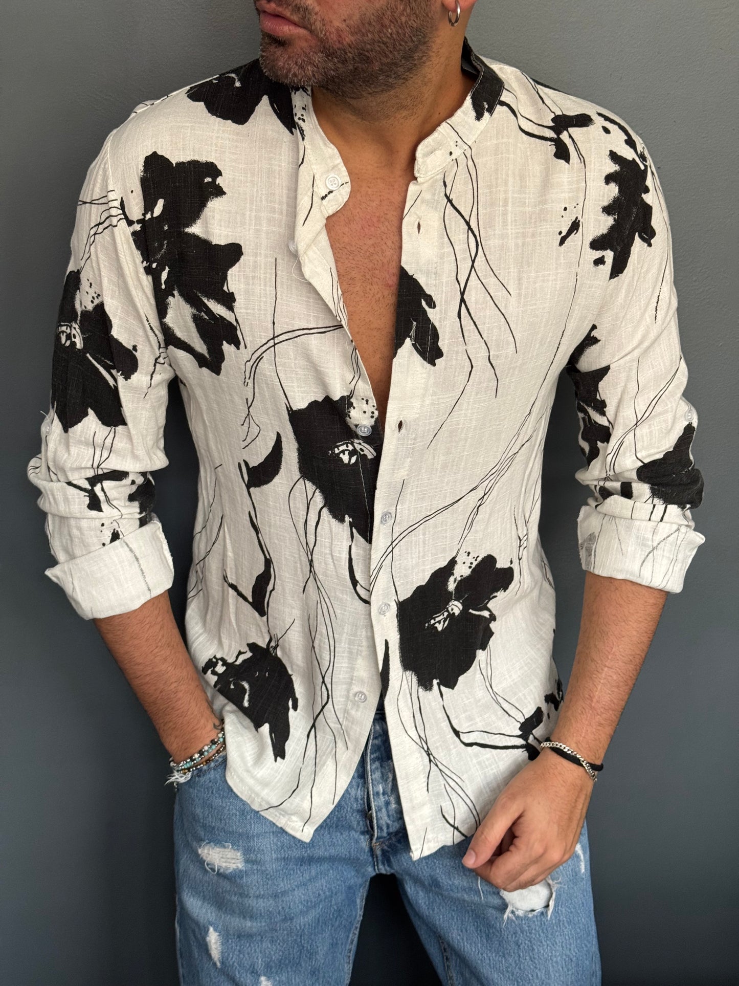 CAMICIA LINO FANTASIA