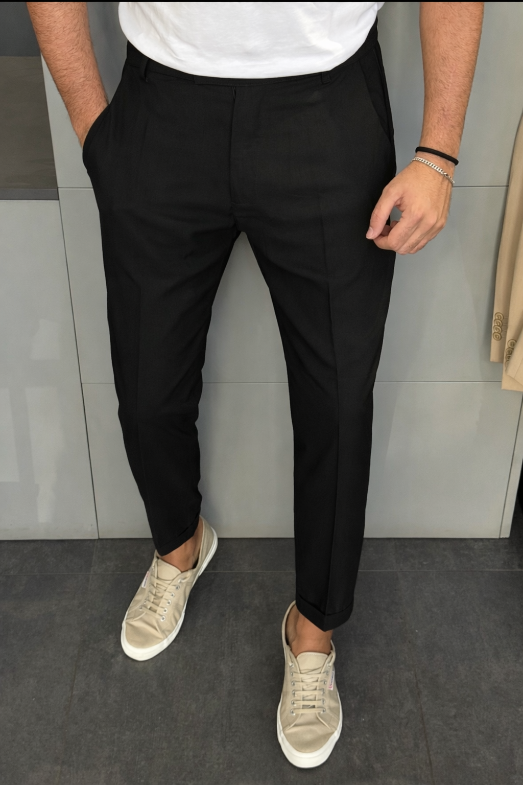 PANTALONE SARTORIALE LINO