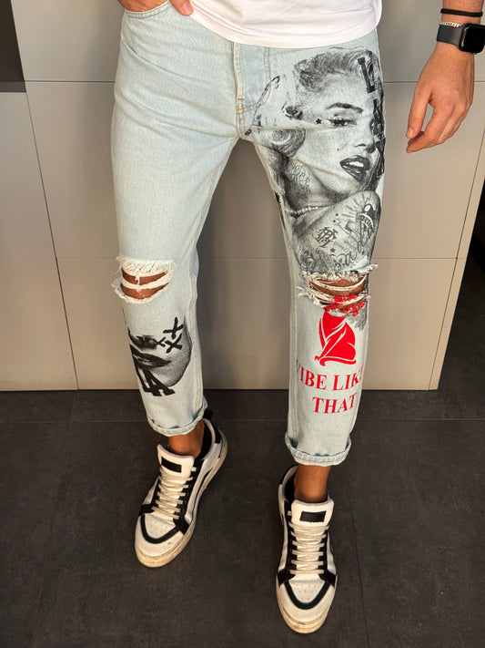 DENIM STAMPA MARILYN
