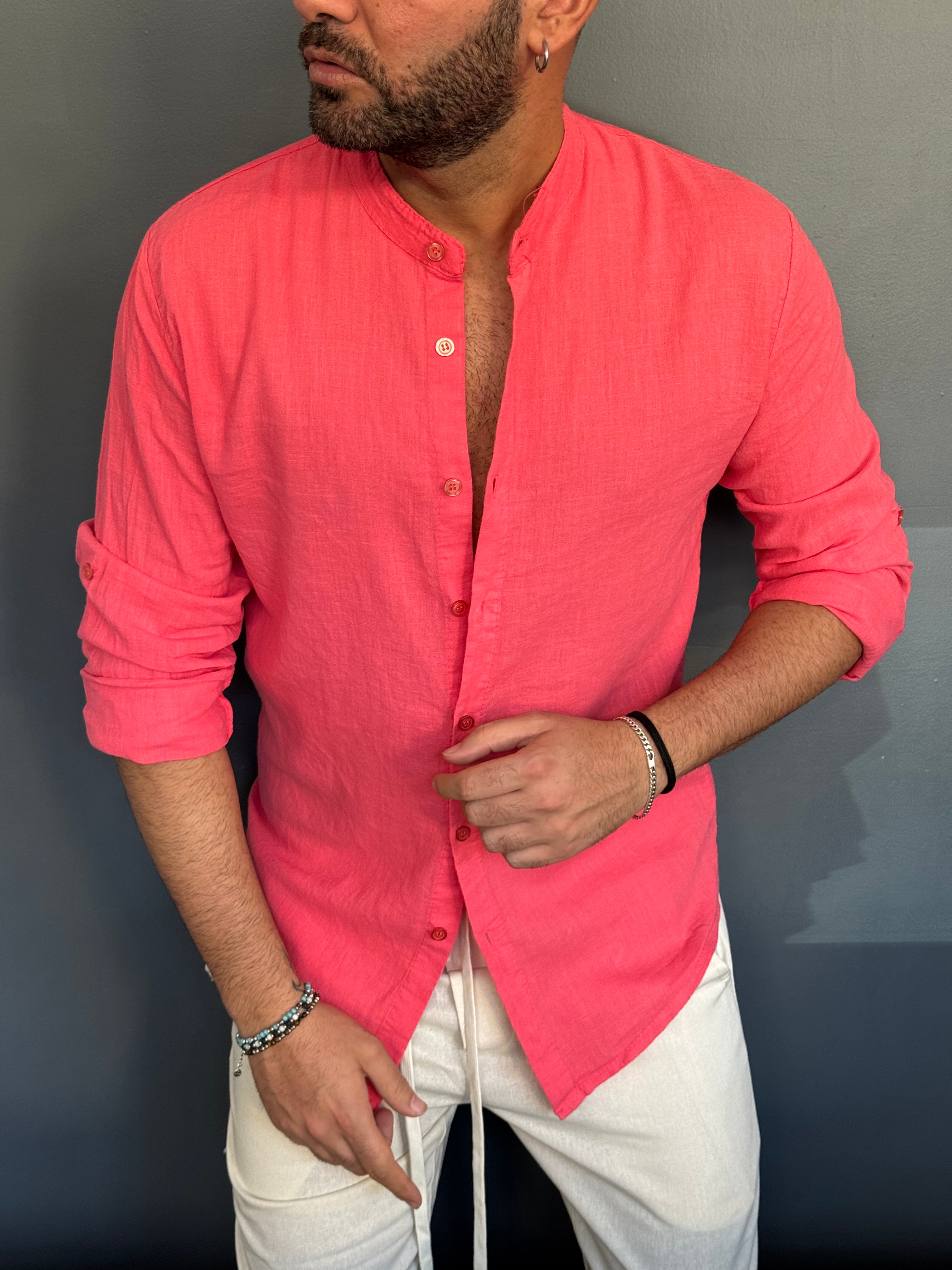 CAMICIA PURO LINO COREANA